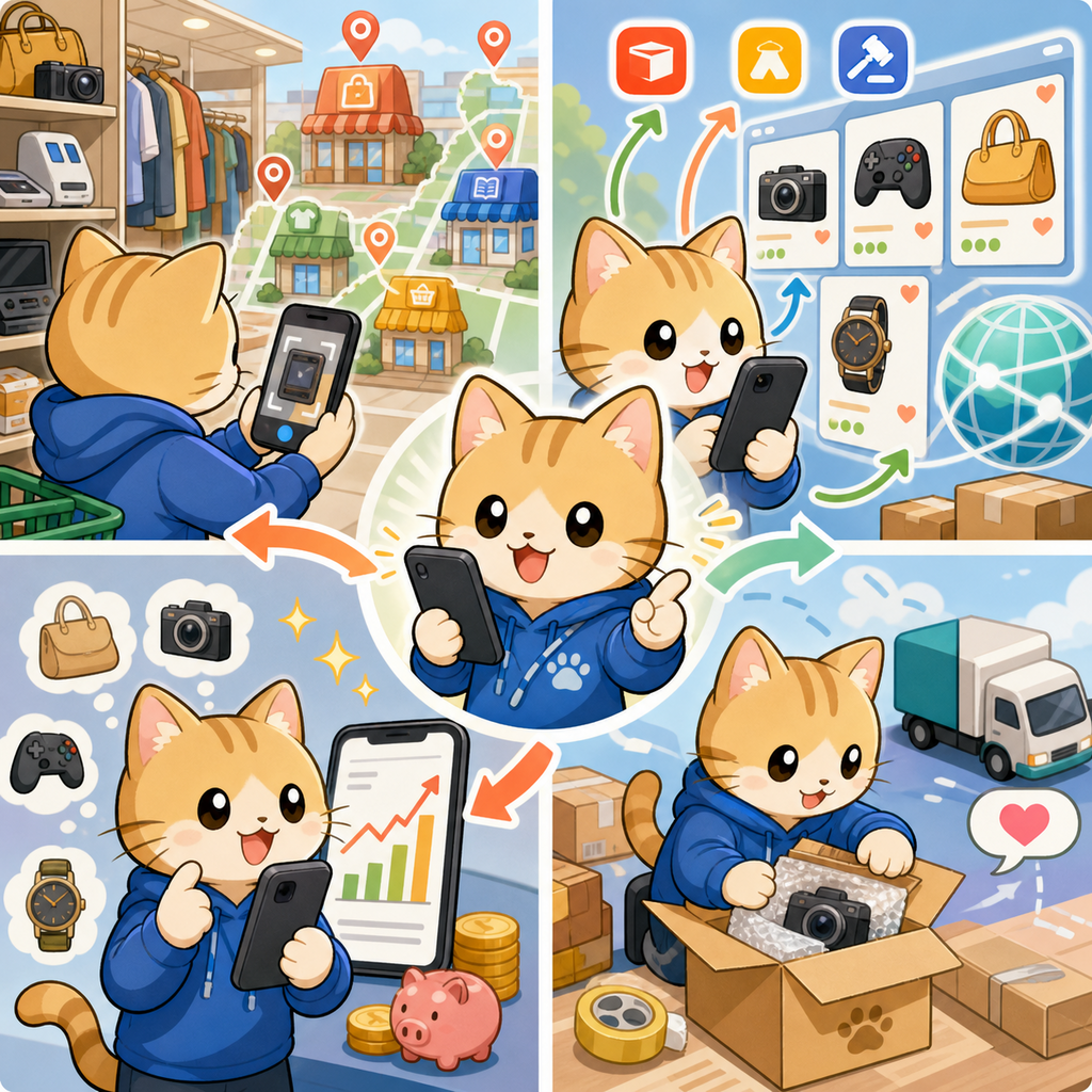 複数店舗とECを横断して価格条件をスキャンするネットワーク
